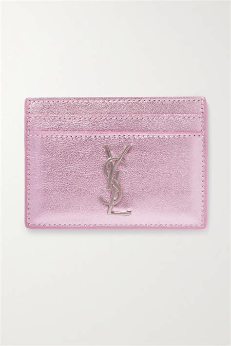 ysl card holder light pink